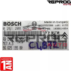 CALCULATEUR DECODE OU VIERGE PEUGEOT 207 1.6i 0261208965 9662519580 BOSCH ME7.4.5