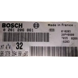 CALCULATEUR DÉCODÉ PEUGEOT 306 0261206861 9637839480 BOSCH M7.4.4