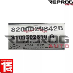 UCH VIERGE RENAULT MEGANE SCENIC 1 PHASE 2 8200029342B S108502610G SIEMENS