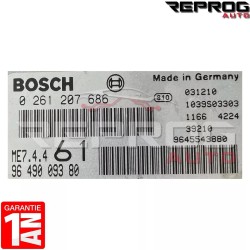 CALCULATEUR VIERGE PARTNER BERLINGO 0261207686 9649009380 BOSCH ME7.4.4