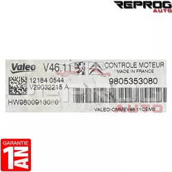 copy of CALCULATEUR DÉCODÉ ou VIERGE V46.11 9811545080 HW9800913080 PEUGEOT 208 2008 CITROEN C3