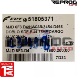 CALCULATEUR MOTEUR VIERGE FIAT DOBLO SDE EU4 MJD 6F3.D4 51805371 HW03R