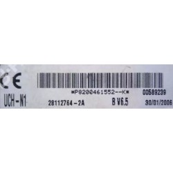 UCH N1 VIERGE RENAULT TRAFIC 2 P8200461552K V6.5 UCH-N1 SAGEM 28112764-2A