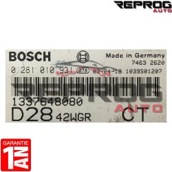 copy of CALCULATEUR DÉCODÉ FIAT PEUGEOT CITROEN 0281010346 9648312780 BOSCH EDC15C7