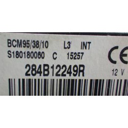 UCH BCM X95 VIERGE RENAULT MEGANE SCENIC 3 L3 INT 284B12249R S180180060C