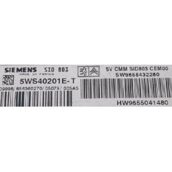 CALCULATEUR VIERGE CITROEN C4 HDI 5WS40201E-T SW9658432280 HW9655041480 SID803