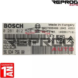 CALCULATEUR DÉCODÉ PEUGEOT 206 1.4 HDI 0281012528 9663475680 BOSCH EDC16C34