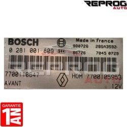 CALCULATEUR MOTEUR DÉCODÉ RENAULT MEGANE DTI 0281001809 7700110647 HOM7700105953 MSA15