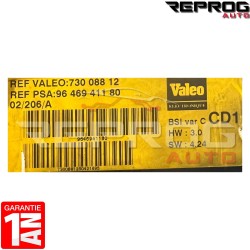 BSI VIERGE PEUGEOT 406 VALEO CD1 9646941180 73008812 HW:03 SW:4.24
