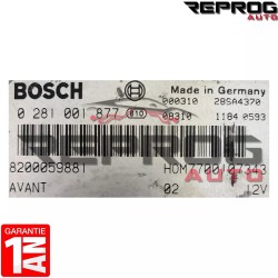 copy of CALCULATEUR MOTEUR DÉCODÉ RENAULT KANGOO DTI 0281001878 HOM7700109062 7700110649 MSA15
