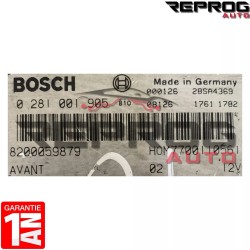 copy of CALCULATEUR MOTEUR DÉCODÉ RENAULT KANGOO DTI 0281001878 HOM7700109062 7700110649 MSA15