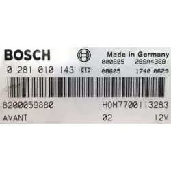 copy of CALCULATEUR MOTEUR DÉCODÉ RENAULT KANGOO DTI 0281001878 HOM7700109062 7700110649 MSA15