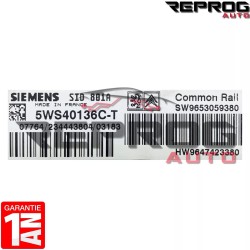 copy of CALCULATEUR MOTEUR DÉCODÉ PEUGEOT PARTNER CITROEN BERLINGO 5WS40155A-T SW9653577680 HW9647423380 SID801A