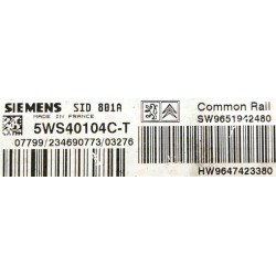 copy of CALCULATEUR MOTEUR DÉCODÉ PEUGEOT PARTNER CITROEN BERLINGO 5WS40155A-T SW9653577680 HW9647423380 SID801A