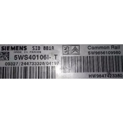 copy of CALCULATEUR MOTEUR DÉCODÉ PEUGEOT PARTNER CITROEN BERLINGO 5WS40155A-T SW9653577680 HW9647423380 SID801A