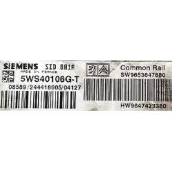 CALCULATEUR DÉCODÉ ou VIERGE CITROEN XSARA 5WS40106G-T SW9653647880 HW9647423380 SID801A